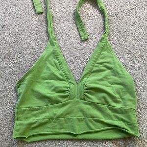 green halter top